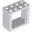 Набор LEGO Window 2 x 4 x 3 Frame with Solid Studs, Белый