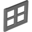 Набор LEGO Window 2 x 4 x 3 Pane, Темный сине-серый