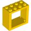 Набор LEGO Window 2 x 4 x 3 Frame with Solid Studs, Желтый