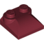 Набор LEGO Brick Curved 2 x 2 x 2/3 Two Studs, Curved Slope End, Темно-красный