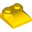 Набор LEGO Brick Curved 2 x 2 x 2/3 Two Studs, Curved Slope End, Желтый