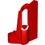 Набор LEGO Technic Fairing #24 Small Short, Small Hole, Side B, Красный