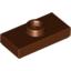 Набор LEGO Plate Special 1 x 2 with 1 Stud with Groove (Jumper), Красно-коричневый