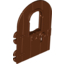 Набор LEGO Door 1 x 4 x 6 Round Top with Window and Keyhole, Nonreinforced Edge, Красно-коричневый
