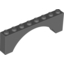 Набор LEGO Brick Arch 1 x 8 x 2, Темный сине-серый