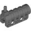 Набор LEGO Technic Competition Cannon, Round Bottom with Black Ends, Темный сине-серый