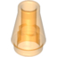 Набор LEGO Cone 1 x 1 [No Top Groove], Прозрачный оранжевый