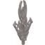 Набор LEGO Bionicle Weapon Bladed Spear End, Flat Silver