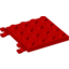 Набор LEGO Plate Special 4 x 4 with Clips Horizontal, Красный