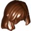 Набор LEGO Minifig Hair Female Mid-Length, Красно-коричневый