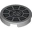 Набор LEGO Tile Round 2 x 2 with SW Radial Machinery Print, Светло-серый