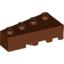 Набор LEGO Wedge 4 x 2 Left, Красно-коричневый