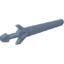 Набор LEGO Minifig Sword [Greatsword Angular], Metal Blue