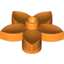 Набор LEGO Flower with 1 Top Stud, Оранжевый