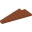 Набор LEGO Wedge Plate 8 x 4 Wing Right, Темно-оранжевый