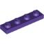 Набор LEGO Plate 1 x 4, Темно-фиолетовый