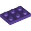 Набор LEGO Plate 2 x 3, Темно-фиолетовый