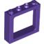 Набор LEGO Window 1 x 4 x 3 Train with Shutter Holes and Solid Studs on Ends, Темно-фиолетовый
