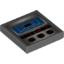 Набор LEGO Tile 2 x 2 with Alpha Team Arctic Blue Rectangle Grid Display Print, Темный сине-серый