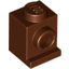 Набор LEGO Brick Special 1 x 1 with Headlight and No Slot, Красно-коричневый