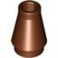 Набор LEGO Cone 1 x 1 [No Top Groove], Красно-коричневый