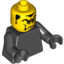 Набор LEGO Torso Plain / Black Arms / Black Hands, Черный