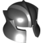 Набор LEGO Minifig Helmet Castle with Cheek Protection Angled, Черный