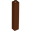 Набор LEGO Brick 1 x 1 x 5 with Solid Stud, Красно-коричневый