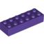 Набор LEGO Brick 2 x 6, Темно-фиолетовый