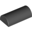 Набор LEGO Brick Curved 2 x 4 No Studs, Curved Top, Черный