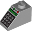 Набор LEGO Slope 45В° 2 x 1 with Green and Red Buttons and Keypad Print, Светлый сине-серый