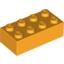 Набор LEGO Brick 2 x 4, Bright Light Orange