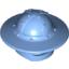 Набор LEGO Minifig Helmet with Chinstrap and Wide Brim, Medium Blue