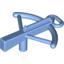 Набор LEGO Minifig Crossbow, Medium Blue