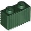 Набор LEGO Brick Special 1 x 2 with Grill, Темно-зеленый