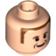 Набор LEGO Minifig Head with Rubens Barrichello Print [Blocked Open Stud], Light Flesh