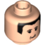 Набор LEGO Minifig Head Male Ferrari M. Schumacher Print [Blocked Open Stud], Light Flesh