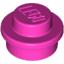 Набор LEGO Plate Round 1 x 1 with Solid Stud, Темно-розовый