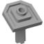 Набор LEGO Shield Holder with Technic Axle, Светлый сине-серый