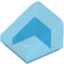 Набор LEGO Slope 30В° 1 x 1 x 2/3 [Cheese Slope], Trans-Dark Blue