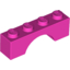 Набор LEGO Brick Arch 1 x 4, Темно-розовый