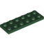 Набор LEGO Plate 2 x 6, Темно-зеленый