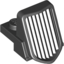 Набор LEGO Front Grille 1 x 2 x 2 2/3 Sloping with Chrome Outline Print, Черный