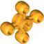 Набор LEGO Technic Knob Wheel, Bright Light Orange