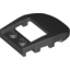 Набор LEGO Wedge 4 x 3 Cut Back with Cutout, Two Studs, Черный