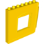 Набор LEGO Duplo Building Wall 1 x 8 x 6 with Window Opening, Hinge on Right, Желтый