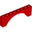 Набор LEGO Brick Arch 1 x 8 x 2, Красный