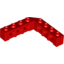 Набор LEGO Technic Brick 5 x 5 Right Angle (1 x 4 - 1 x 4), Красный