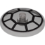 Набор LEGO Dish 4 x 4 Inverted [Radar] with Cockpit Print, Прозрачный черный
