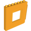 Набор LEGO Duplo Building Wall 1 x 8 x 6 with Window Opening, Hinge on Right, Bright Light Orange